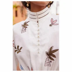 Femme Alémais Robes, Combinaisons|Robe Courte Mina Brodée |