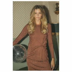 Femme Alma Deia Robe Courte Nouée en Rib |