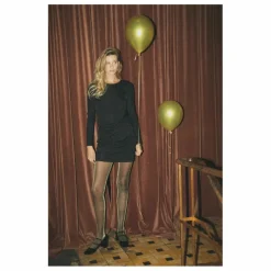 Alma Deia Robe Courte Nouée en Rib | Noir Best