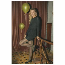 Alma Deia Robe Courte Nouée en Rib | Noir Best