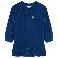 Hot Hundred Pieces Robe courte volant | Bleu nuit