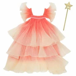 Meri Meri Déguisements|Robe de fée plissée en organza avec sa baguette magique