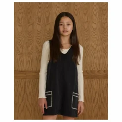 New Rylee + Cru Robe Denim | Denim noir