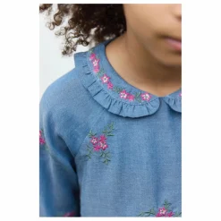 Enfant Tartine et Chocolat Robes, Combinaisons|Robe Denim Brodée |