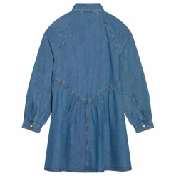 New Hundred Pieces Robe Denim Brodée Shirley | Bleu jean