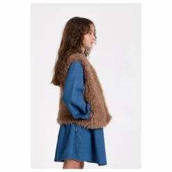 New Hundred Pieces Robe Denim Brodée Shirley | Bleu jean