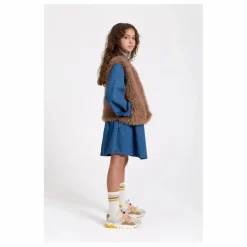 New Hundred Pieces Robe Denim Brodée Shirley | Bleu jean