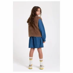 New Hundred Pieces Robe Denim Brodée Shirley | Bleu jean