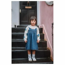 Discount Emile et Ida Robe en Jean à Bretelles | Bleu