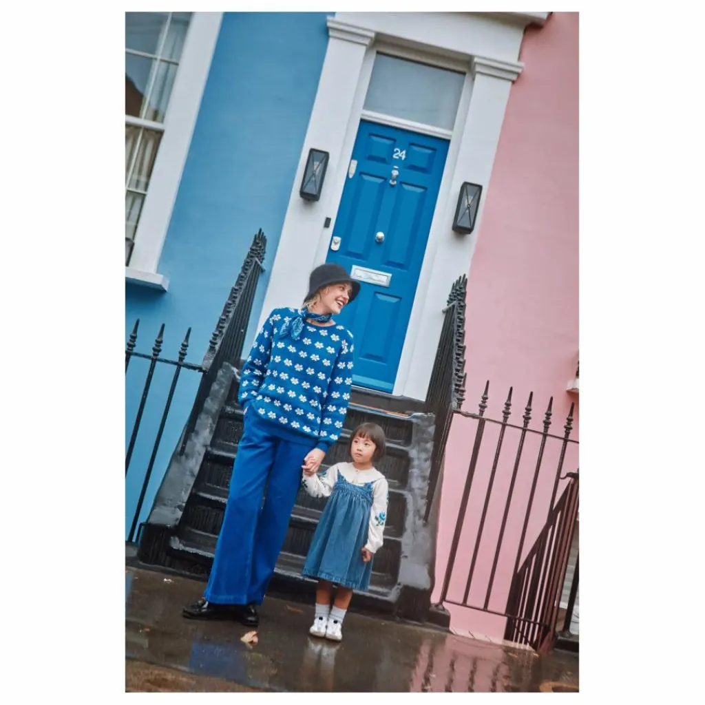 Discount Emile et Ida Robe en Jean à Bretelles | Bleu