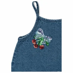 Enfant Konges Sløjd Robe en Jean Sequins Magot Coton Bio |