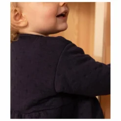 Enfant Petit Bateau Robes, Combinaisons|Robes|Robe en Tubique Matelassé Unie |