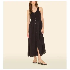 Sale Xirena Robe Fenix Popeline de Coton | Noir