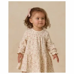 Quincy Mae Robe Fleurie Coton Bio | Ivoire Outlet