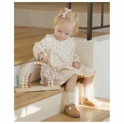 Quincy Mae Robe Fleurie Coton Bio | Ivoire Outlet