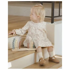 Quincy Mae Robe Fleurie Coton Bio | Ivoire Outlet