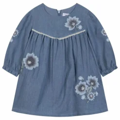 Clearance Tartine et Chocolat Robe Fleurie Denim | Bleu