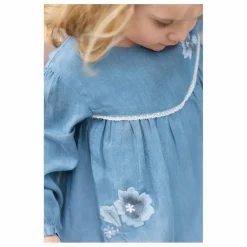 Clearance Tartine et Chocolat Robe Fleurie Denim | Bleu