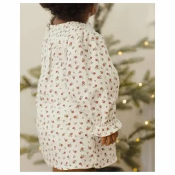 Clearance Quincy Mae Robe Fleurie Gaze Coton Bio | Ivoire