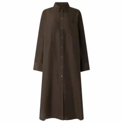 Soeur Robe Flora Soie | Kaki foncé