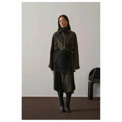 Soeur Robe Flora Soie | Kaki foncé