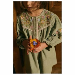 Enfant Louise Misha Robe Floriane Velours Côtelé Fin |