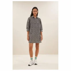 Clearance By Bar Robe Flynth Guépard Coton Bio | Gris