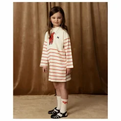 Mini Rodini Robe Foulard Coton Bio | Ecru Best