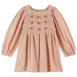 Enfant Emile et Ida Robe Froncée Ecolière |