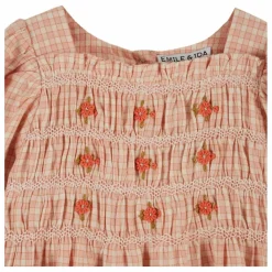 Enfant Emile et Ida Robe Froncée Ecolière |