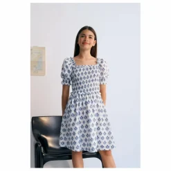 Enfant the new society Robe Froncée Fleurs Eleni |