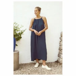 Anja Paris Robe Gaze de Coton | Bleu marine Discount