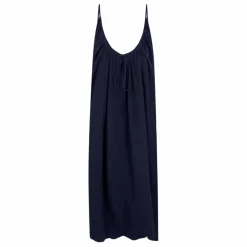 Anja Paris Robe Gaze de Coton | Bleu marine Discount