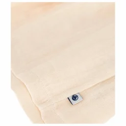 Sale Petit Bateau Robe Gaze de Coton et Molleton | Ecru