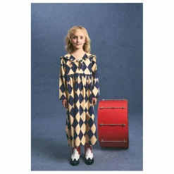 Maison Mangostan Robe Harlequin Coton Bio | Beige Clearance