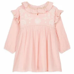 Louise Misha Robes|Robe Illi Brodée Volants |