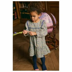 Enfant Louise Misha Robes, Combinaisons|Robe Isatys Fleurie Velours Côtelé Fin |