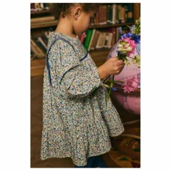 Enfant Louise Misha Robes, Combinaisons|Robe Isatys Fleurie Velours Côtelé Fin |