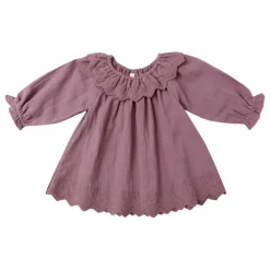 Outlet Quincy Mae Robe Isla Gaze de Coton Bio | Magenta