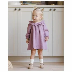 Outlet Quincy Mae Robe Isla Gaze de Coton Bio | Magenta