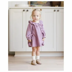 Outlet Quincy Mae Robe Isla Gaze de Coton Bio | Magenta
