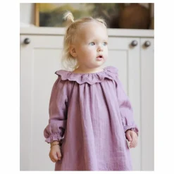 Outlet Quincy Mae Robe Isla Gaze de Coton Bio | Magenta