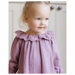 Outlet Quincy Mae Robe Isla Gaze de Coton Bio | Magenta