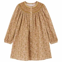 Enfant Bonpoint Robes, Combinaisons|Robe Jadwiga Liberty Coton Bio |