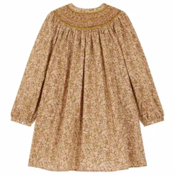 Enfant Bonpoint Robes, Combinaisons|Robe Jadwiga Liberty Coton Bio |