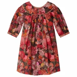Bonpoint Robe Josianne Liberty Coton Bio | Rose Online