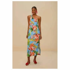 Farm Rio Robe Lily Bloom Lin | Bleu Clearance