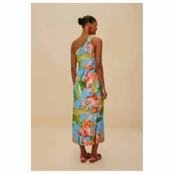 Farm Rio Robe Lily Bloom Lin | Bleu Clearance