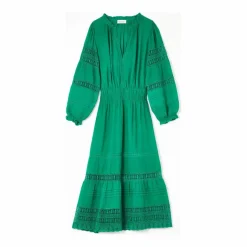 M.A.B.E. Robe Longue Loretta | Vert Hot
