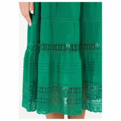 M.A.B.E. Robe Longue Loretta | Vert Hot